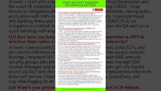 Staff Security Engineer Interview Questions
