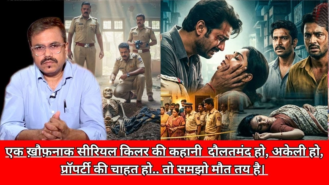 एक ख़ौफ़नाक सीरियल किलर की कहानी  दौलतमंद हो, अकेली हो, प्रॉपर्टी की चाहत हो.. तो समझो CRIME TAK