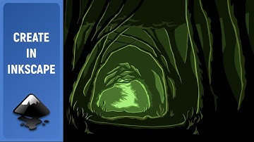Drawing Forest Landscape. Made in Inkscape (Speed Art)