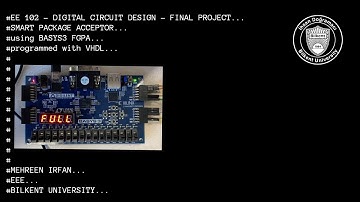 EE 102 - DIGITAL CIRCUIT DESIGN - FINAL PROJECT:  SMART PACKAGE ACCEPTOR