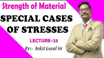 Special Cases of Stress | uniaxial biaxial and triaxial stress | SOM LECTURE-23