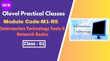 Module Code- M1-R5 |Information Technology Tools |NIELIT OLEVEL Practical Questions - 1,2,3|Class-01