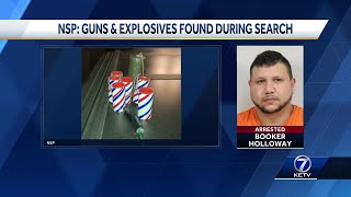 Nebraska State Patrol troopers find firearms, explosives during investigation