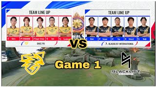 Onic vs Blacklist Game 1 - MPL PH Filipino Season 13 Week 6 #onic #blacklist #mobilelegends