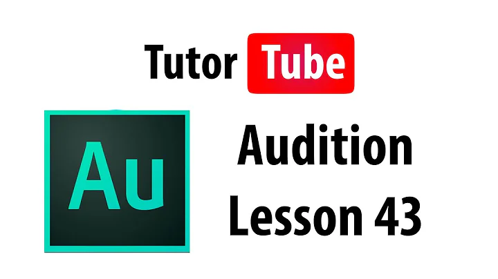 Adobe Audition Tutorial - Lesson 43 - Stereo to 5.1 Surround Sound