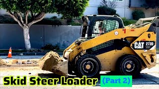 CAT® SKID STEER LOADER in Action (Part 2/12) ~ Water Main Replacement Project 