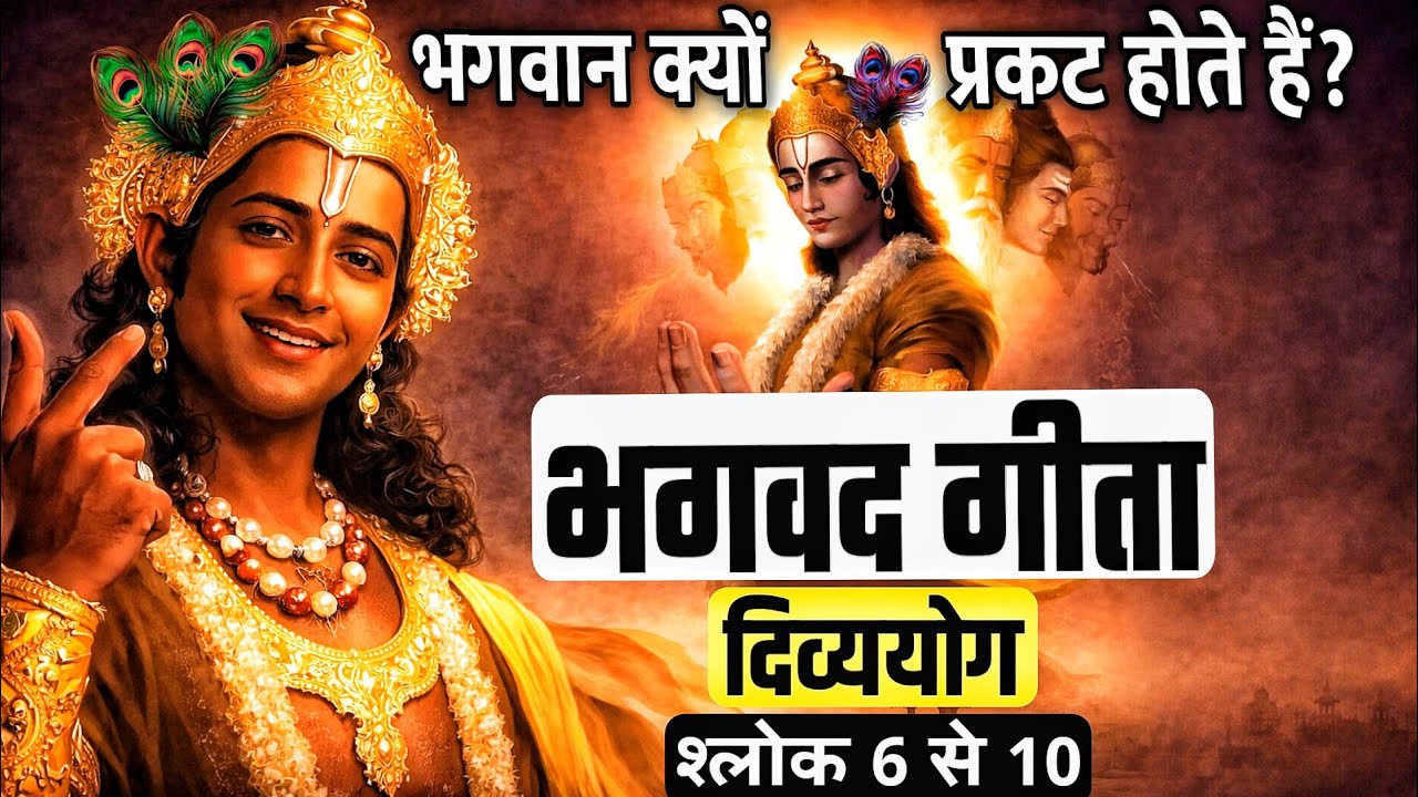 यदा यदा हि धर्मस्य... जानिए भगवान कृष्ण अवतार क्यों लेते हैं? | भगवत गीता | Bhagavad Geeta Vaani