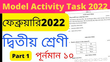 Class 2 Model Activity Task February 2022 ||Model Activity Task  February 2022