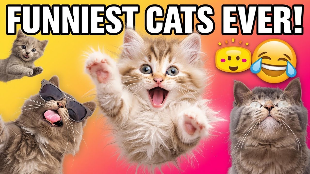 Funniest Cats Ever 😂 Cute and Hilarious Cat Compilation 2025 | Try Not ...