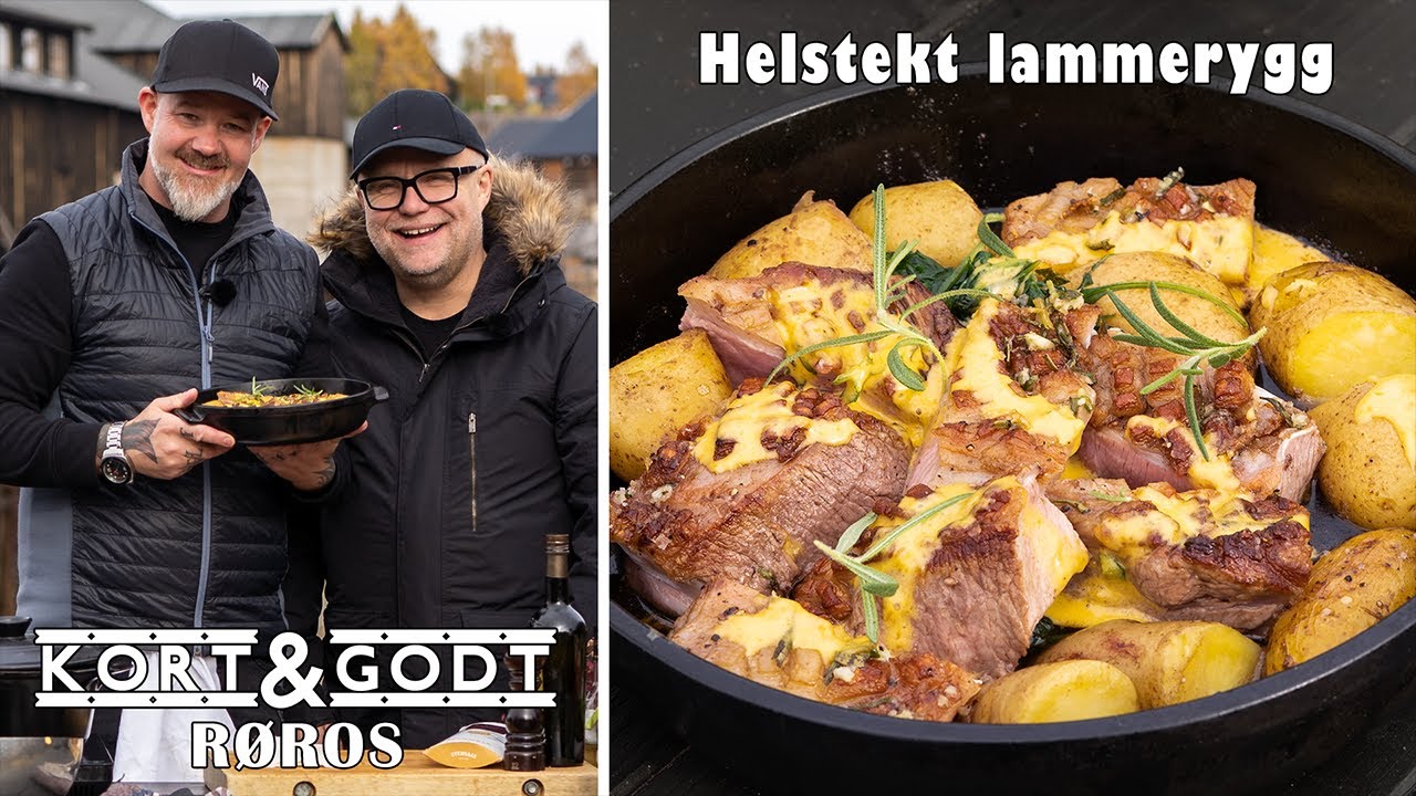 Kort & Godt Røros - Helstekt lammerygg med rosmarinsaus og spinat (S09-E09)