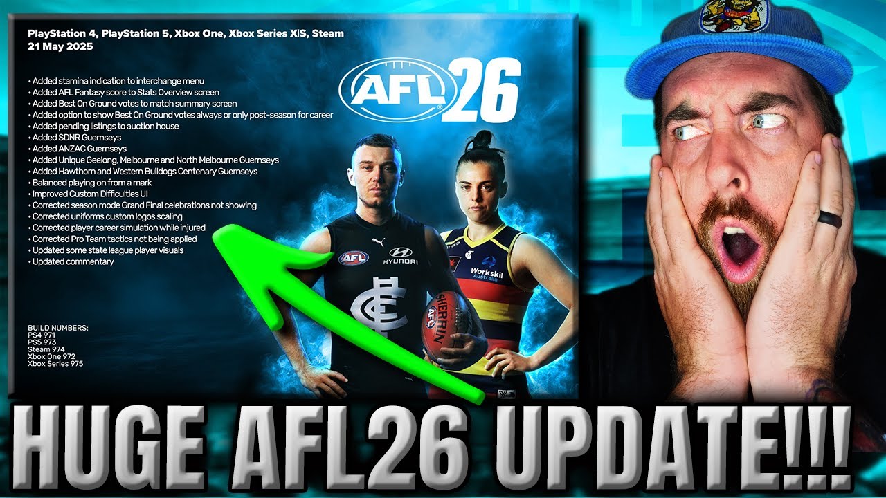 HUGE AFL 26 UPDATE! #AFL26 - YouTube