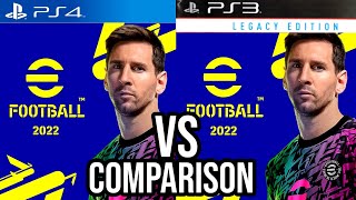 FIFA 22 PS4 Vs eFootball 22 PS3 