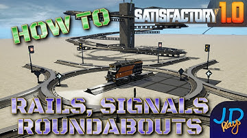 Blueprints For 🚇 Rails, Roundabout & Signals 🏭 Satisfactory ⚒️ Tutorial, Walkthrough
