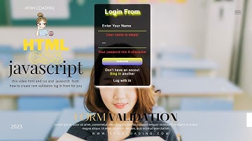 JavaScript form Registration Form Validation Tutorial In Hindi - हिंदी में 2023