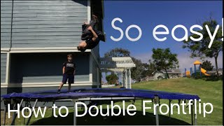Tutorial How To Double Frontflip