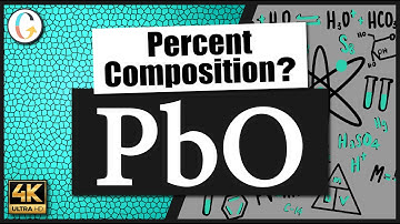How to find the percent composition of PbO (Lead (II) Oxide)