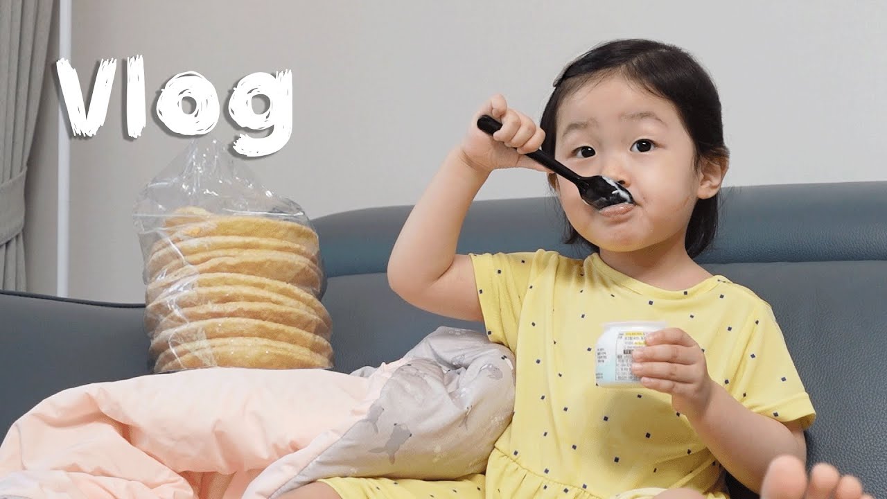 강이부부를 알아본 둘째들을 만나고 저녁 먹다 잠들기까지의 채연이의 하루☺️