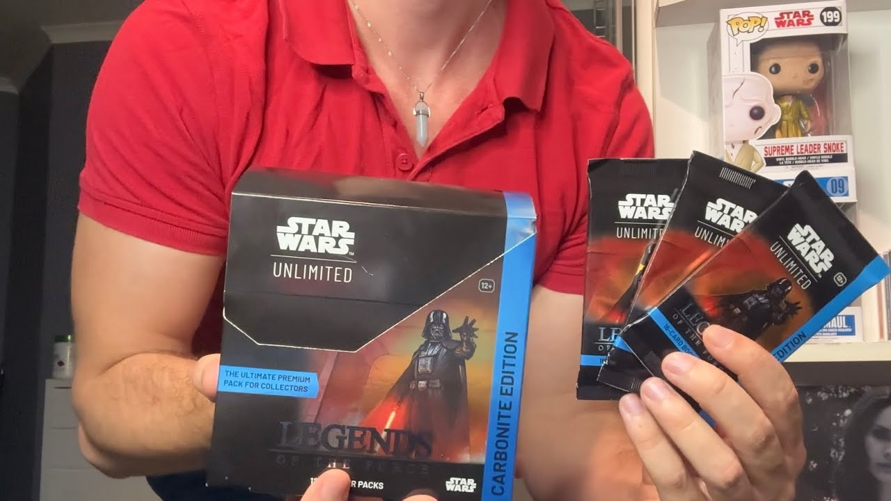 ASMR Opening Star Wars Unlimited Carbonite Booster Packs! (whispering, tapping, trigger words) 