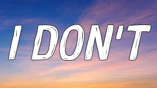 Johnny Orlando - I Don't (Ft. DVBBS) (Lyrics Video)