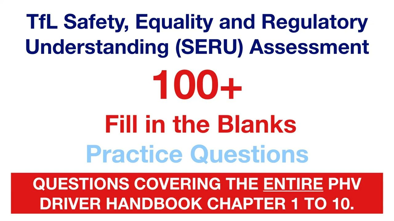 TfL SERU Fill in the Blanks Practice Questions 2023| SERU Assessment | Fill in the Gaps | SERU Test