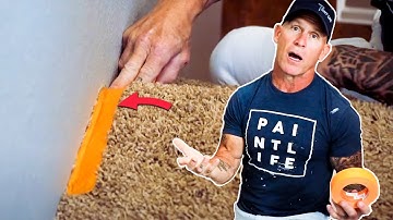 Masking Carpet For Painting. House Painting Tips