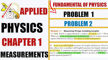 Chapter 1 Halliday Resnick Walker Physics | Numerical 1& 2