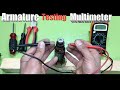 test armature multimeter how to check armature Hindi Urdu