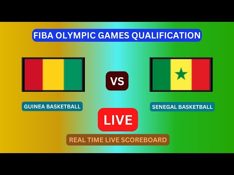 Guinea Vs Senegal LIVE Score UPDATE Today Basketball FIBA Olympic Games Qualification Aug 19 2023