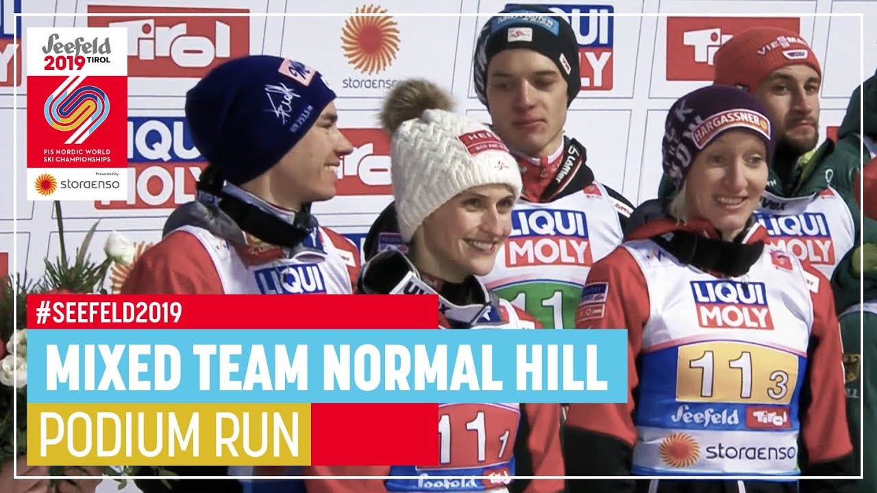 Austria | Silver Medal | Mixed Team | Seefeld | FIS Nordic World Ski Championships