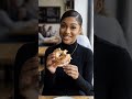 My Elite Café Morning Routine + The Ultimate Bagel Order! 🥯☕️ #shorts #viral #foodie
