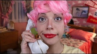 ASMR | [GREASE] Sleepover at Frenchy's! (Hair brushing, Makeup Removing) screenshot 4