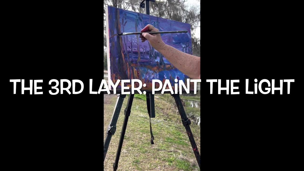 Artist Julie Bowland: Painting in Oils at Banks Lake