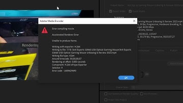 Premiere Pro CC Unable to Produce Frame Error compiling Movie Accelerated Renderer Error [Solved]