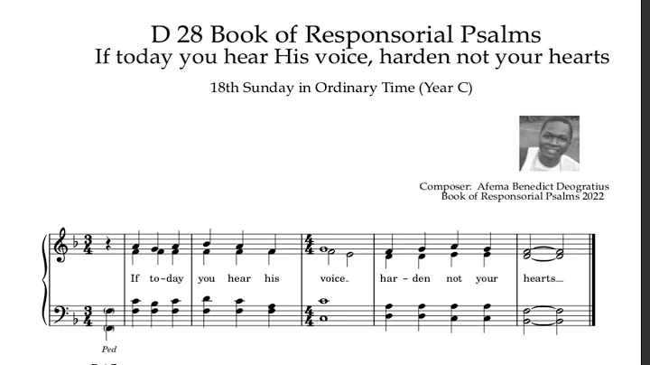 18th Sunday in Ordinary Time Year C _ Responsorial Psalm