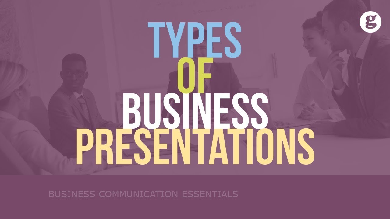 two most common purposes of business presentations are