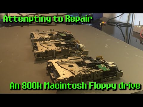 Attempting to Repair a Broken 800k Macintosh Floppy Drive - Crazy Tech Reviews Random Things