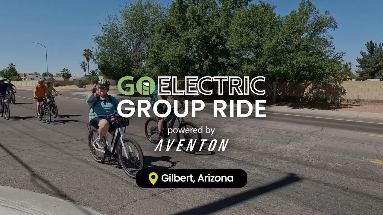 Go Electric Group Ride with Aventon in Gilbert, Arizona
