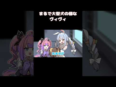 ぺこらの近くをうろうろしてぶつかるヴィヴィ【ホロライブ切り抜き/兎田ぺこら/綺々羅々ヴィヴィ #vtuber #切り抜き #animation #hololive #ゲーム実況 】