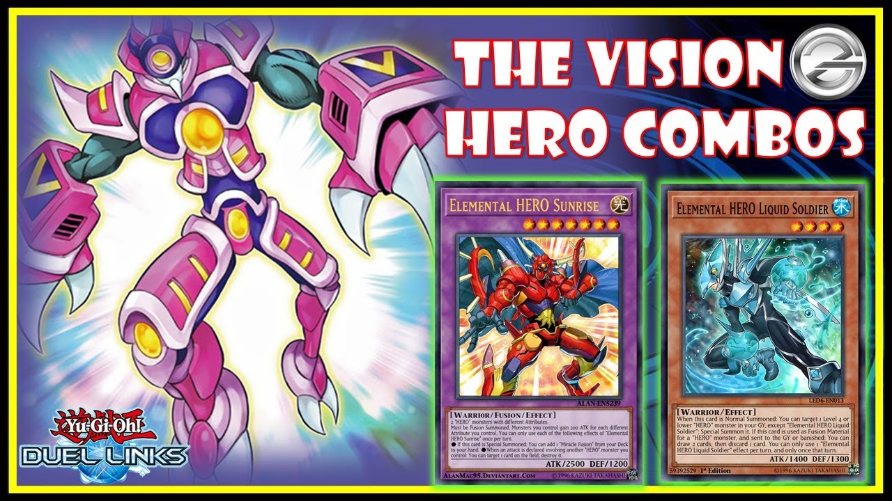 Yugioh Duel Links | Hero Deck 2022 - Combo With Vision Hero Best Combo | 遊戯王デュエルリンクス