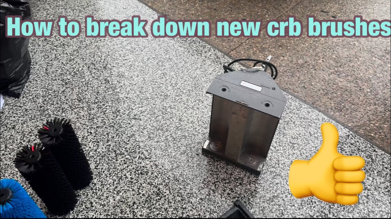 How to break down brand new crb brushes