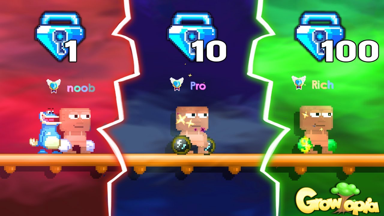1BGL vs 10BGL vs 100BGL Rayman l Growtopia