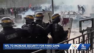 Steelers-Saints game in Paris to proceed despite violent protests