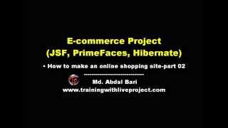 E-commerce Project(Configure in NetBeans)- part 02