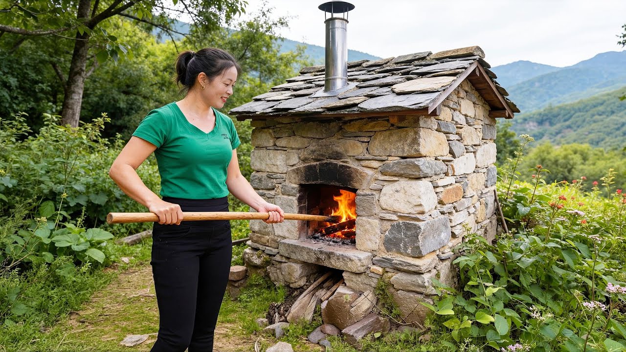 TIMELAPSE -- Construção Concluída do Incrível Incinerador de Lixo com Muita Pedra | by@DaoHappyTV​