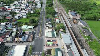 光復車站台九線和糖廠街道空拍