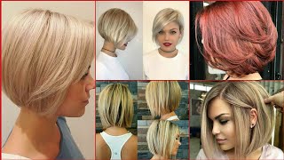 40+Modern Inverted Bob Haircuts Short Layered Bob Haircut 2022