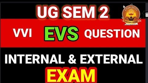 EVS VVI QUESTION FOR UG SEM 2 EXAM@skgGYANJYOTIonlinestudyUGSKMU​
