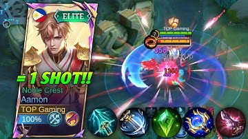 MOONTON THANKS FOR NEW AAMON FULL BURST BUFFED BUILD!! AAMON BEST BUILD & EMBLEM 2025 - MLBB