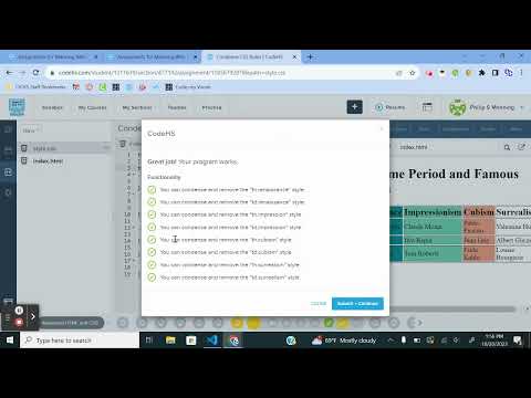 CodeHS (Monet) Web Design | Unit 5 Lesson 8 DRY (Don't Repeat Yourself)