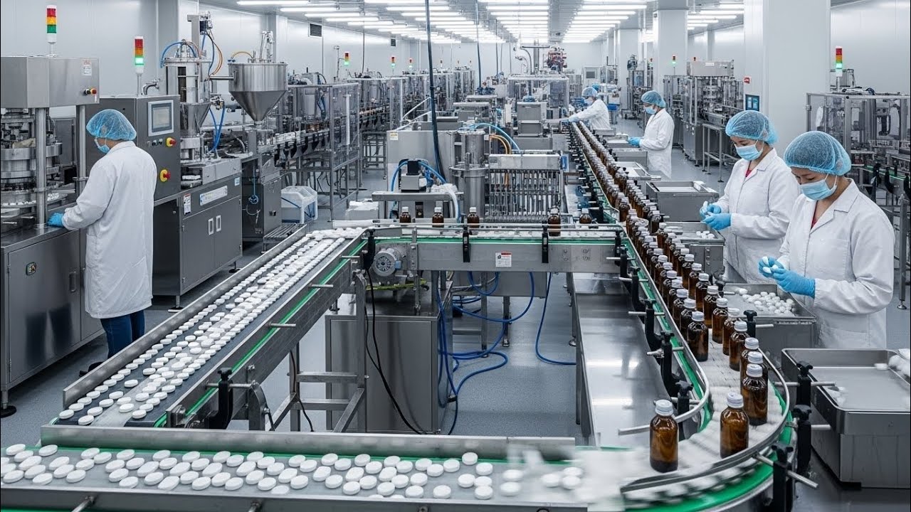 Inside the medical Factory – Handmade tabliats and sryp and medical product for the Elite Process